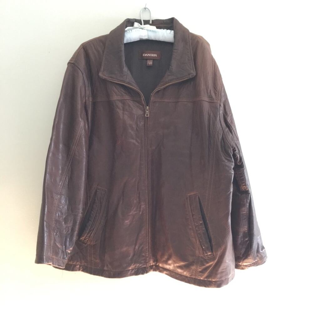 Danier brown leather jacket